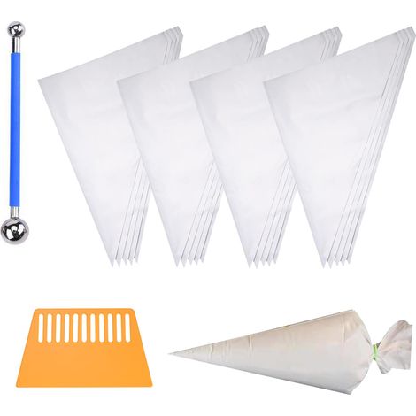 20 Pièce Sac de Mortier, Sac de Mortier, Sac de Coulis, Avec grattoir et boule de couture, Sac de Scellant de Ciment, Sacs de Remplissage de Joints Réutilisables Pour Sceller et Joints (1/5)
