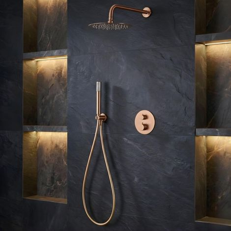 IMEX - columna ducha empotrada oro rosa (1/5)