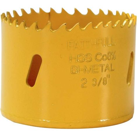 Faithfull Varipitch Bi-Metal Holesaw 64mm with High Speed Steel Teeth