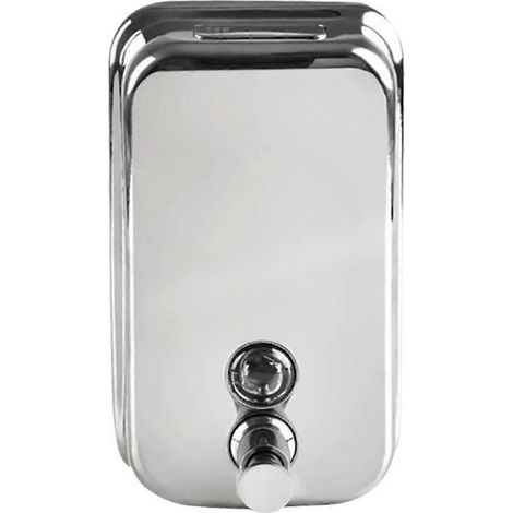 Distributeur de savon moussant mural pour douche, avec réservoir en acier inoxydable. (1/4)