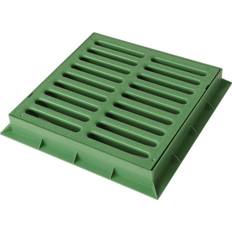 First Plast tgnp30 V-y chassis avec grille pedonabile en PVC, vert, 300 x 300 mm (1/5)