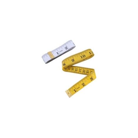 Juego de 3 metros de cinta métrica flexible de 200 cm para costura, tela y medidas corporales - Crezuo