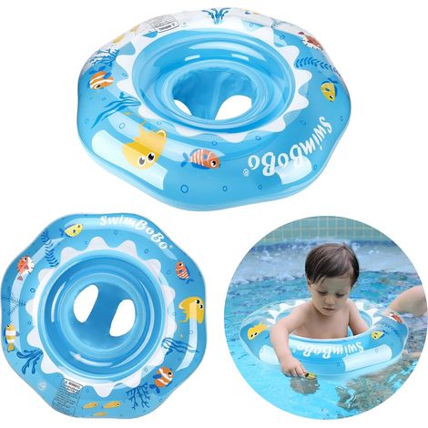 Bouée gonflable pour bébé avec siège, pour les enfants de 6 à 36 mois, ceinture ventrale. (1/5)