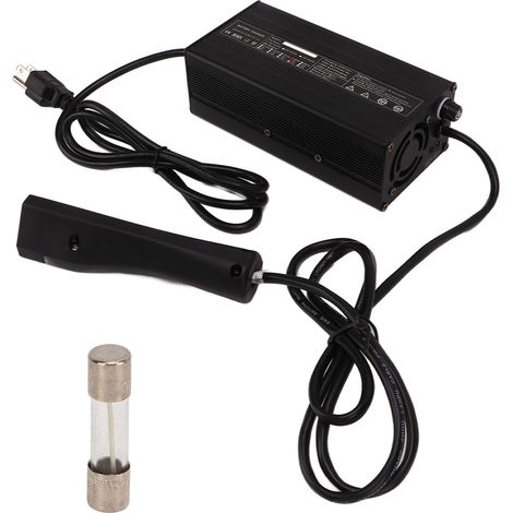 Chargeur batterie Club Car fiche 3 broches affichage charge remplacement pour E‑Z‑GO RXV prise US 100‑120V (1/5)