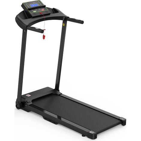 Tapis de course pliable électrique 12 km/h avec affichage LED, support tablette et application, 100 x 39 cm, charge max 120 kg (1/5)