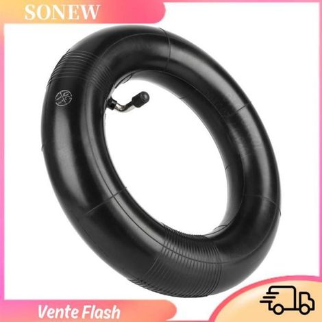 Chambre À Air - 10x3 - Valve D'Angle - Pour Scooter Électrique 90/65-6 5 Et 80/65-6 5 - 255x80 Mm - Noir - 1 Pièce (1/5)