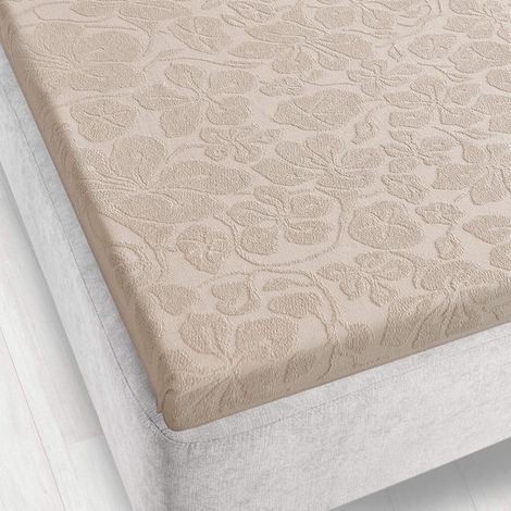 Lenzuolo con angoli in spugna Tulipan 150x205 zwoltex seppia spesso (1/3)