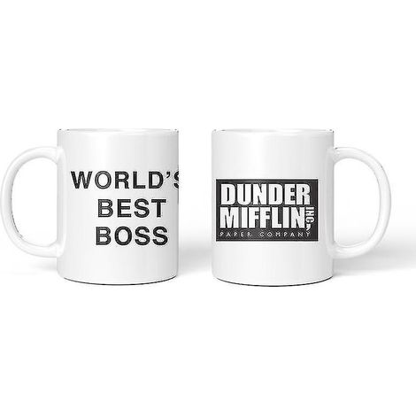 Mug humoristique « Meilleur chef du monde » (1 pièce) - Mug en céramique pour thé, lait ou chocolat chaud - Cadeau original pour le bureau (1/4)