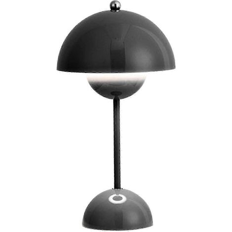 Lampe de table nordique danoise à motif floral rechargeable