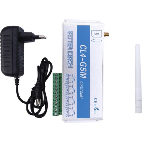 Télécommande sans fil GSM SMS contrôle d'appel système de sécurité à domicile CL4GSM prise ue 220 V (1/5)