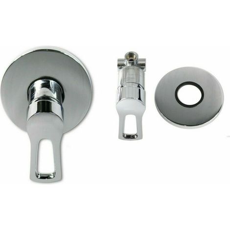 MITIGEUR DE DOUCHE ENCASTRÉ ROBINET MURAL LAITON CHROMÉ ROND 1091
