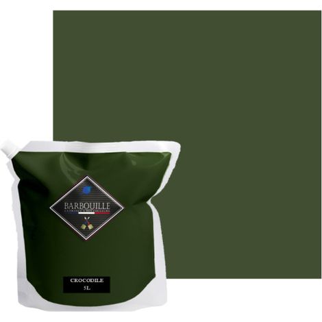Peinture acrylique velours murs et plafonds 5L Vert Crocodile