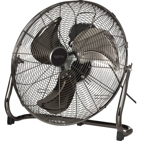 Sygonix Ventilatore da terra 120 W (Ø x A) 540 mm x 540 mm Nero (1/5)