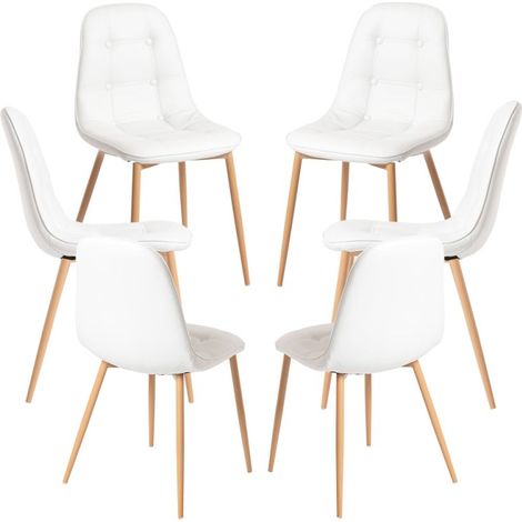 Packs Sillas Comedor - Pack 6 Sillas Plazi - Blanco (1/5)