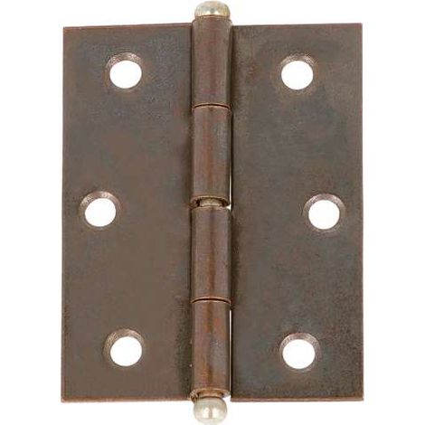 Cerniere con spina a levare in ferro bronzato 50x60 mm