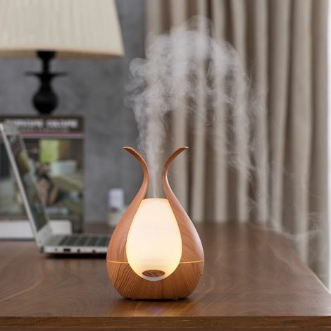 Diffusore di oli essenziali Diffusore di oli essenziali di grande capacità da 200 ml, luce ambientale a LED colorata può essere temporizzata umidificatore intelligente, umidificatore ad ultrasuoni (1/2)