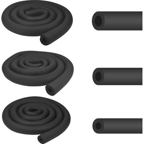 5,4 m d'isolation des tuyaux en mousse noire, diamètre intérieur 6/9/13 mm, épaisseur 9 mm, polyéthylène auto-scellant, isolation