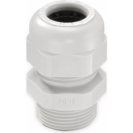 WISKA Kabelverschraubung, 10066404, SKV 16, PG 16, PG, Lichtgrau