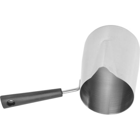 Langstielige, ringförmige Kaffeekanne aus rostfreiem Edelstahl 304 mit integriertem Milchaufschäumer, ideal für Zuhause und Cafés, 1000 ml (1/5)