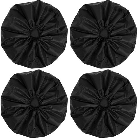 4 Pièces Housse de Pneu de Voiture Oxford 210d Noir (1/5)