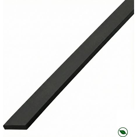 Lot de 20 Champlats PVC noir 2600 x 30 x 2 mm