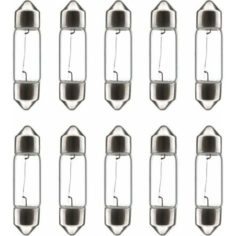 10 lampadine a festone universali fai-da-te da 12V 5W 11x30mm SV8.5