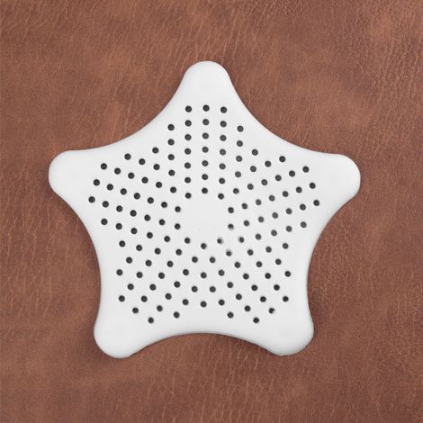 Universelles Silikon-Spülbeckensieb (2er-Pack) für Dusche, Badewanne und Küche (weiß)