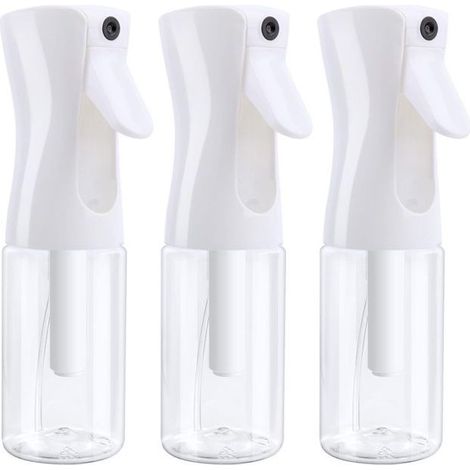 Spray Bouteille Vide - 3 Pièces, Blanc 200ml - Brumisateur Eau Coiffeur - Plantes Jardinage Aucunely (1/5)