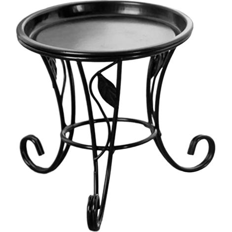 tagre ronde pour plantes noire (1/5)