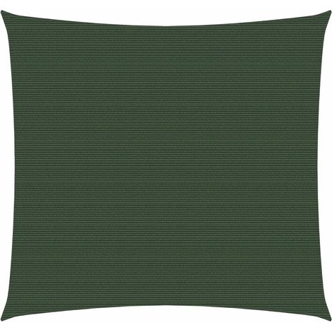 Vela ombreggiante 160 g/m² verde scuro 2 x 2 m HDPE
