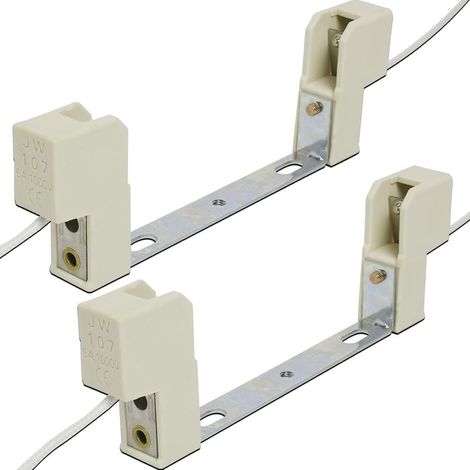 Douille pour Lampe R7S 118mm Halogène et Ampoule LED R7S, 2 Pièces Céramique Lampe Support Halogen Prise Ampoule, Réglage Universelle Convertisseur de Support de Lampe, AC 100-240V (1/5)