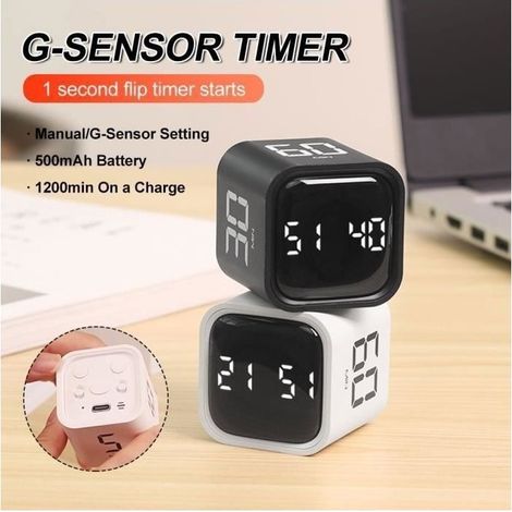 (black/white)Timer,lasts 1200 minutes with a load complete,Adjust quickly the count to countdown,black x 1 (1/4)