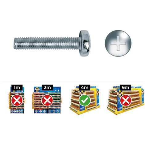 Celo 500 vis Phillips 4x30 mm finition zinc argent (1/3)