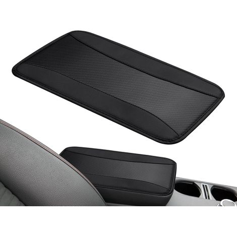 Housse d'accoudoir pour voiture – Accoudoir central de voiture – Coussin d'accoudoir de voiture réglable en hauteur, décoration d'accoudoir de commande centrale en PU pour SUV/camion/véhicule
