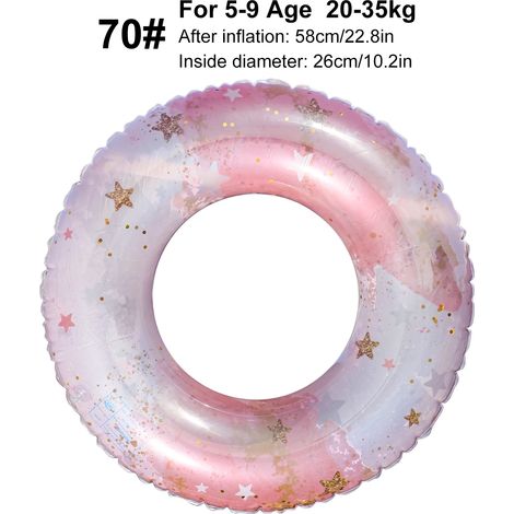 (70) Bouée gonflable de piscine avec pompe à air, adaptée à une utilisation à la plage et aux fêtes.