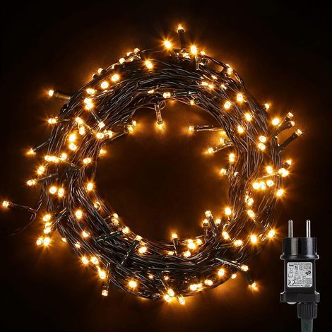 1 Guirlande Lumineuse 100LED,10M,Fil de Cuivre,8 Modes,IP44,Noël,Jardin (1/5)