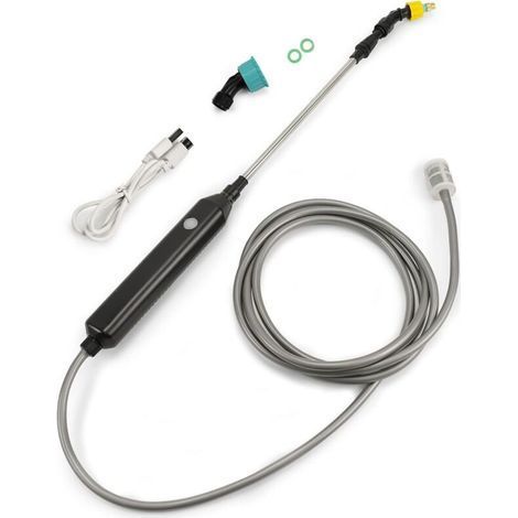 Elektrisches Sprühgerät mit USB-Anschluss (3 verstellbare Düsen im Lieferumfang enthalten) – 86 cm ausziehbare Lanze mit 4 m Schlauch – Ideal für Gartenarbeit, Landwirtschaft und Düngung (1/5)