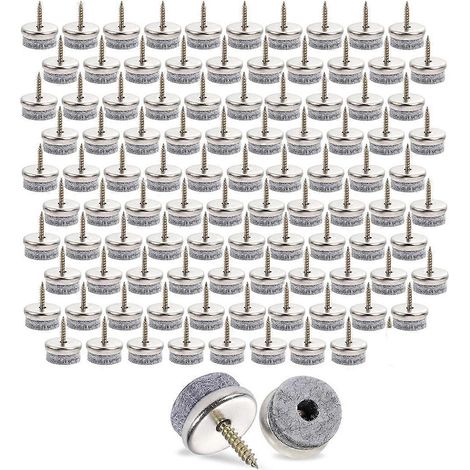 100 Stück Filzgleiterschrauben, 22 mm Stuhlgleiter, Filzgleiter