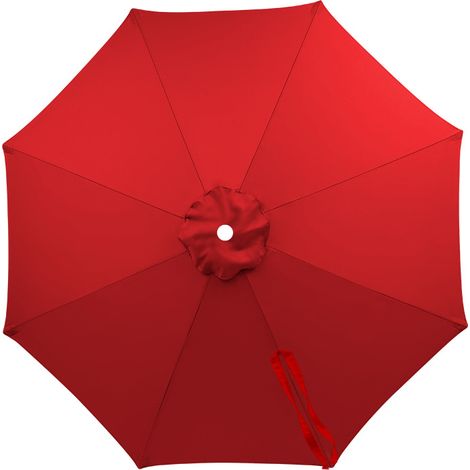Ersatzdach für Sonnenschirme im Außenbereich, wasserdicht und UV-beständig, rot, 200 cm Durchmesser - 8 Streben (1/5)