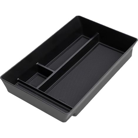 Plateau de rangement pour console centrale - Boîte de rangement pour accoudoir - Haute capacité (1/5)