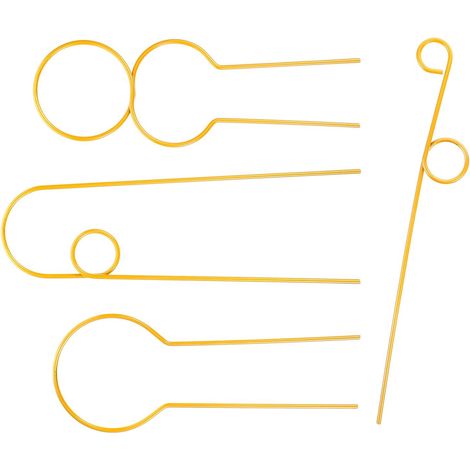 Ensemble de 4 treillis métalliques pour plantes grimpantes d'intérieur en pot (1/5)