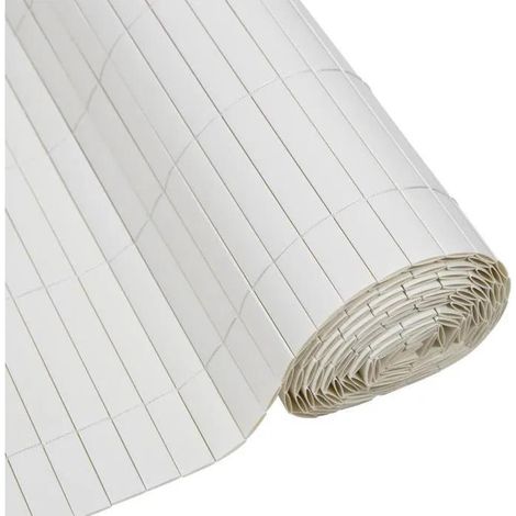 Nature PVC-Sichtschutz Doppelseitig Weiß 1 x 3 Meter
