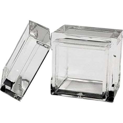 Pack of 10 Acrylic Box Trays for 0.39 10mm Elements Cube, Transparent Case, Periodic Table Holder for Elements Collections, Easy to Use (1/5)