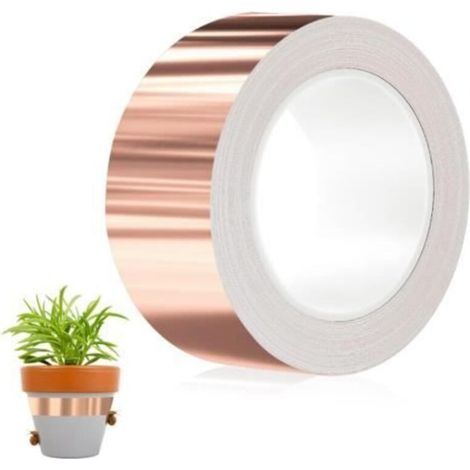 Copper Slug Repellent Tape 50mm x 20m, Effective Adhesive Barrier for Slug Protection