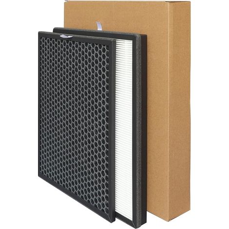 Filtre compatible avec Philips AC3256/10, AC3259/10 et AC4550/10. Compatible avec le purificateur d'air Philips FY3432/10 (1 filtre Hepa et 1 filtre activé) (1/5)