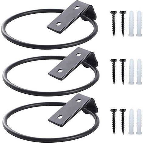 Set mit 3 faltbaren Metall-Wandhalterungen für Blumentöpfe, für Haus und Garten. (1/5)