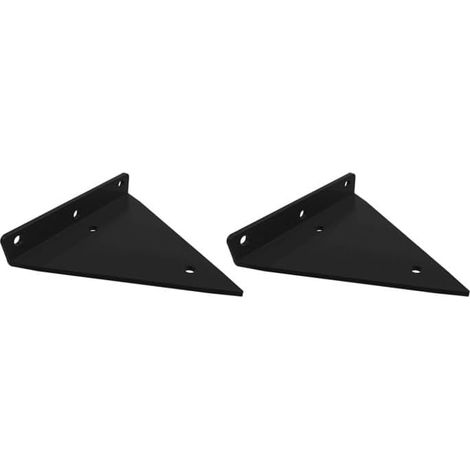 Étagère murale invisible à fixation par 2 parties, support triangulaire, étagère invisible, support métallique invisible, étagère triangulaire métallique flottante (1/5)