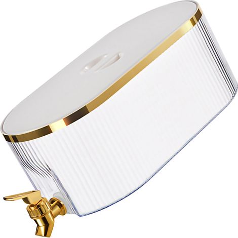 Carafe à eau froide résistante aux hautes températures et anti-poussière, grande capacité, blanche, idéale pour la cuisine et la maison. (1/5)