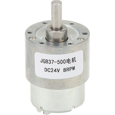 Motor De Corriente Continua - 24 V - 8 Rpm - Reductor Con Engranaje Sin Fin Auto Bloqueante - Carcasa De Aleación De Aluminio - 1 Unidad (1/5)