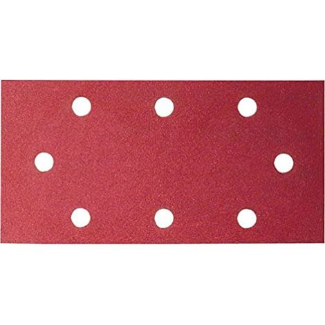 BOSCH - 10 FOGLI ABRASIVI PER LEVIGATRICE ORBITALE - 93x230 (B&D) G120 8FORI (1/3)